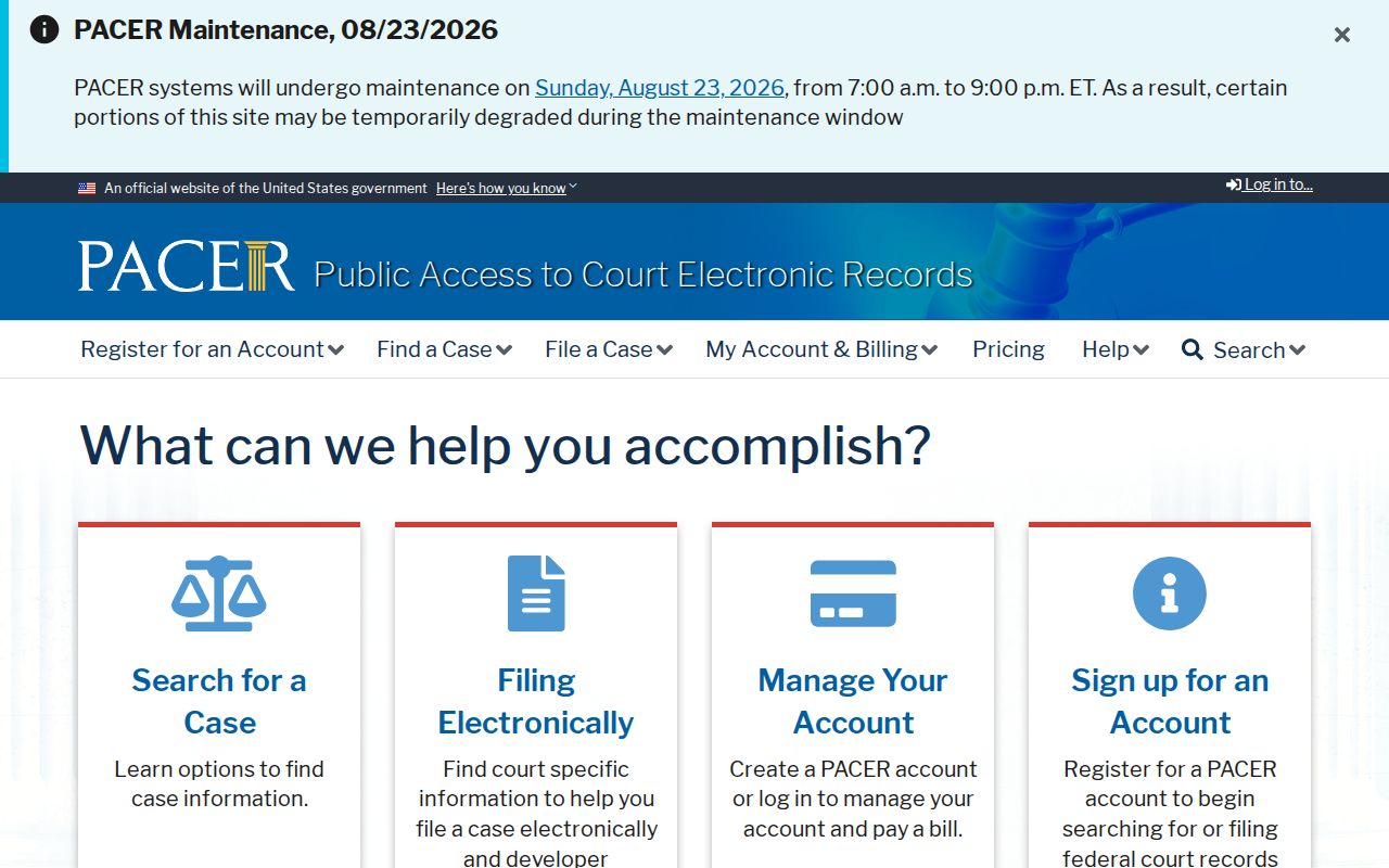 Lowndes County federal court record PACER
